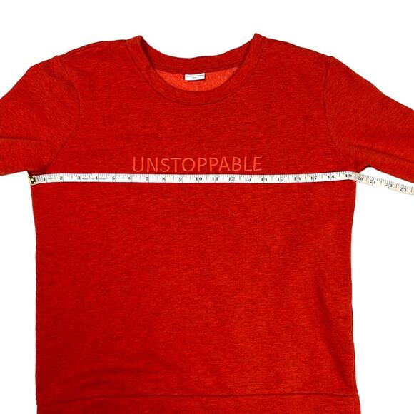 Jacqueline de Yong Sweatshirt Unstoppable Red Long Sleeve Crewneck Women's Small - Picture 5 of 12